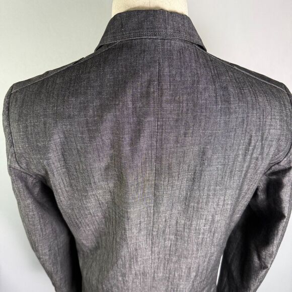 Guess Men's Chambray Sport Coat, Single Breast, Charcoal Gray Sz Medium 2/$50 - Picture 4 of 16